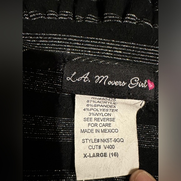 LA. Movers Girl Shirt girls size XL(16) - Picture 4 of 4